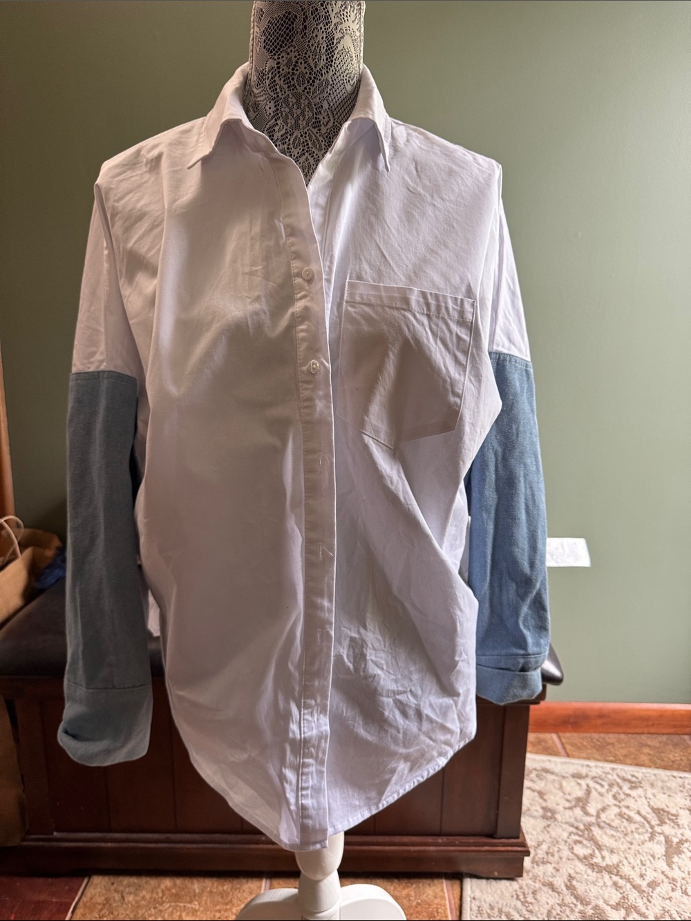 POL White Button-Down Shirt